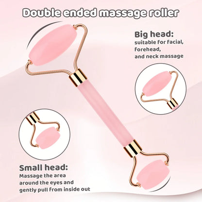 Blossom Beauty Jade Roller & Gua Sha Set