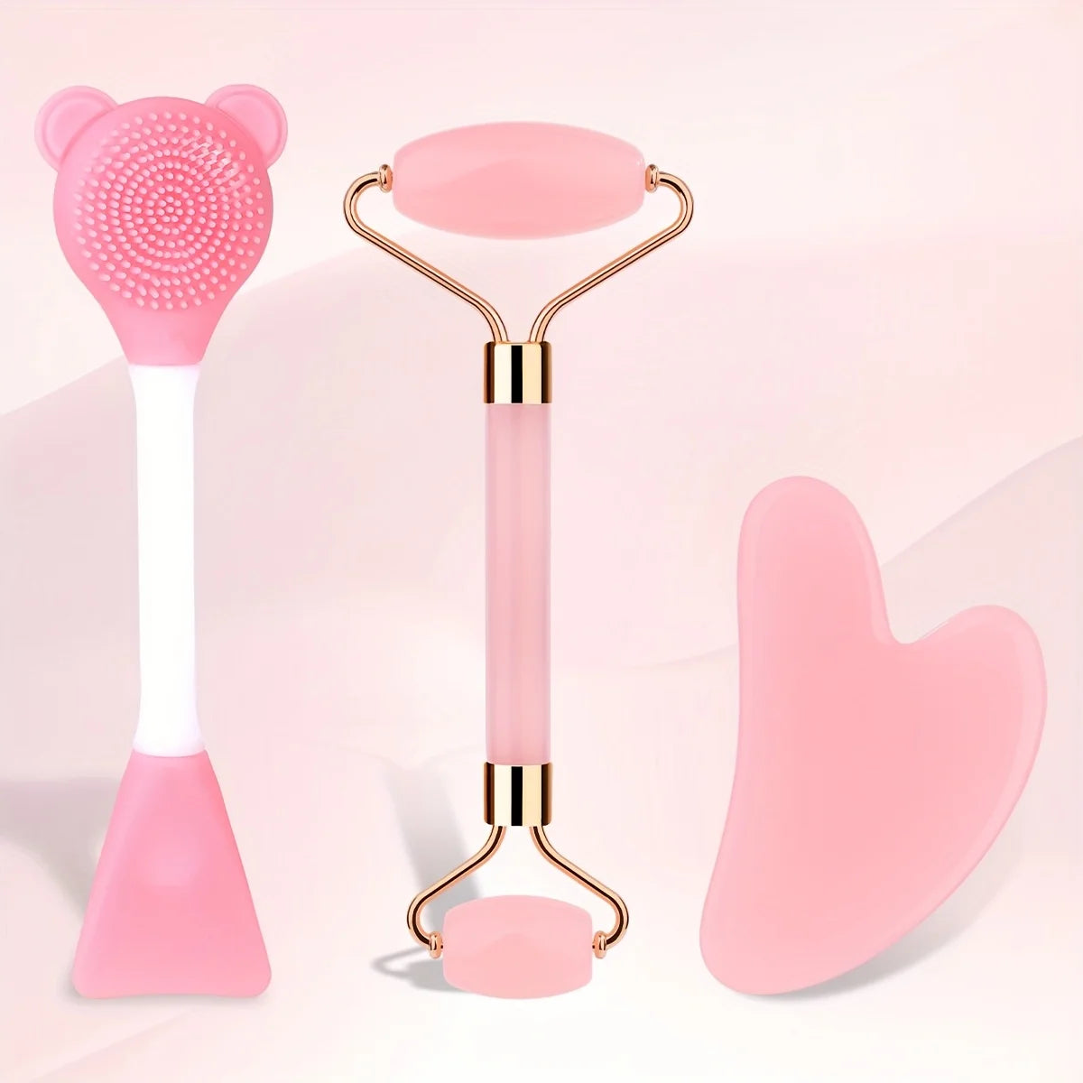 Blossom Beauty Jade Roller & Gua Sha Set