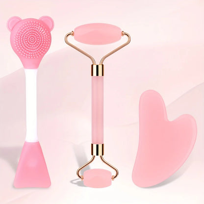 Blossom Beauty Jade Roller & Gua Sha Set